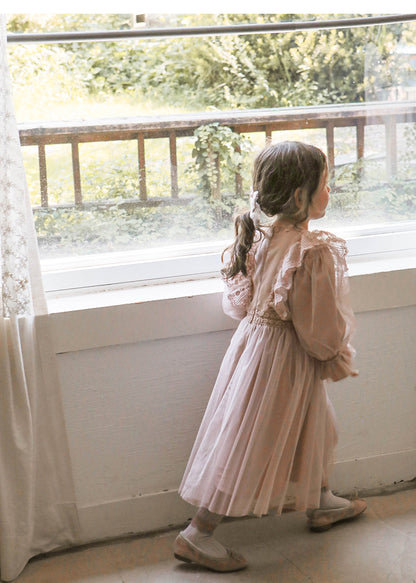 Lace Chiffon Tulle Princess Dress レース シフォン チュール プリンセス ワンピース【mh0002501】