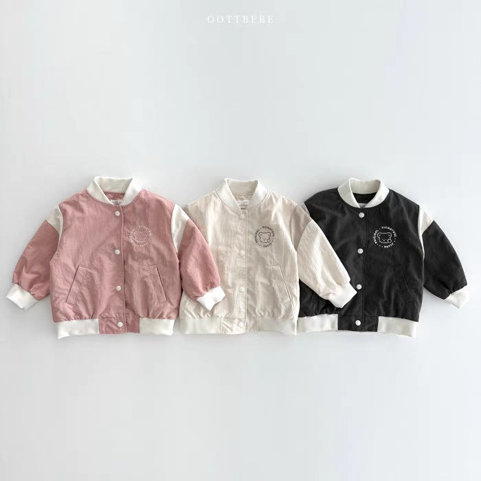 Baby Bicolor Varsity Blouson Jacket [mh0014627]