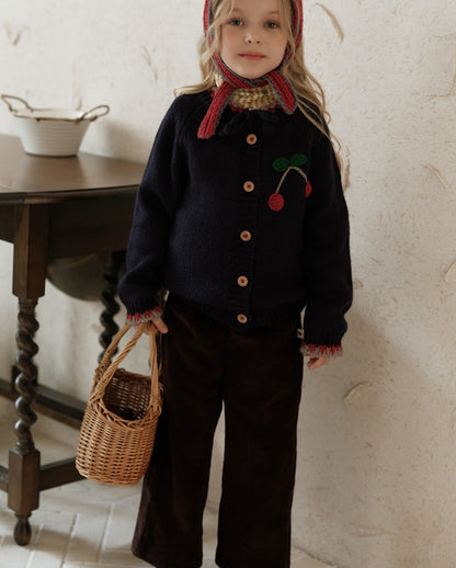 ワイドパンツ コーデュロイ ニュアンスカラー キッズ ボトムス【mh0011570】