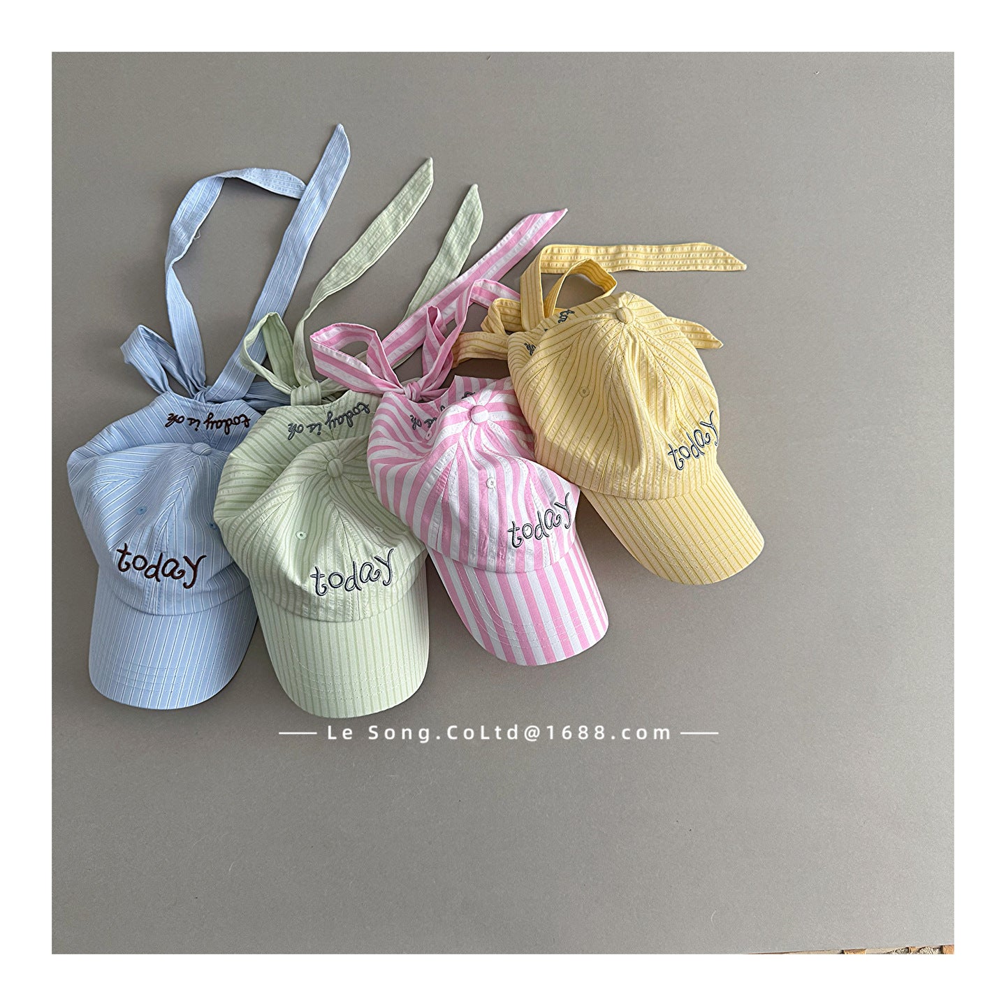 Striped Ribbon Cap ストライプ ベースボールキャップ【mh0013082】