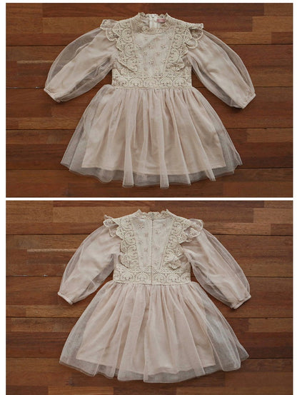 Lace Chiffon Tulle Princess Dress レース シフォン チュール プリンセス ワンピース【mh0002501】