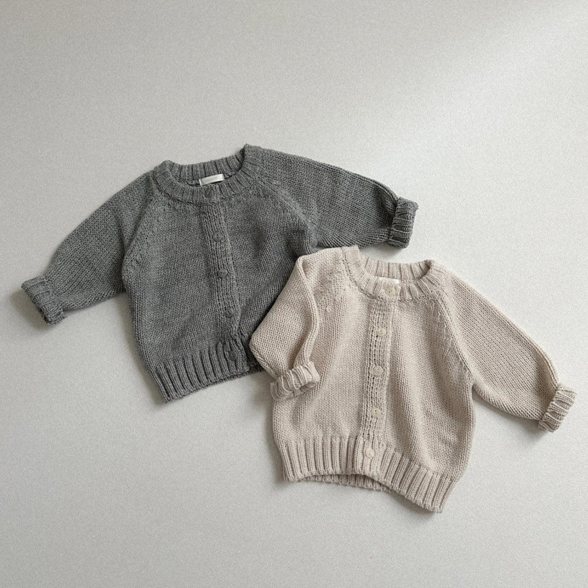Baby Kids Round Neck Knit Cardigan【mh0014626】