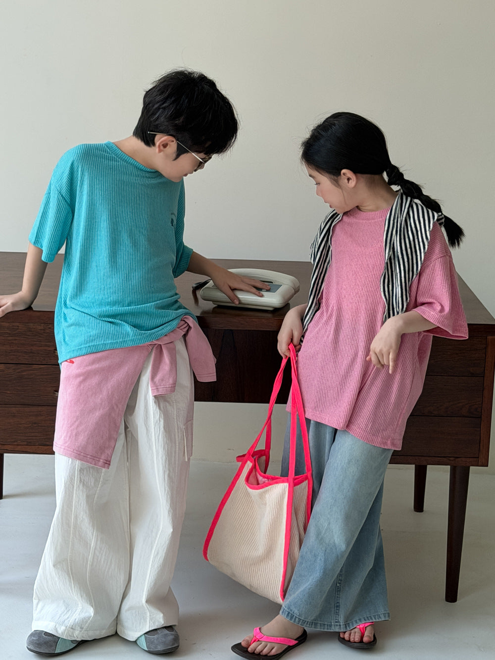Cotton Print Short Sleeve T-shirt コットン プリント 半袖Tシャツ【mh0012521】