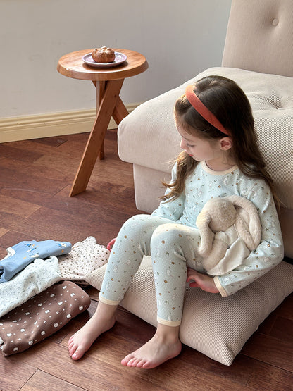 Long Sleeve Printed Pajama Set 長袖 プリント パジャマ セット【mh0012244】