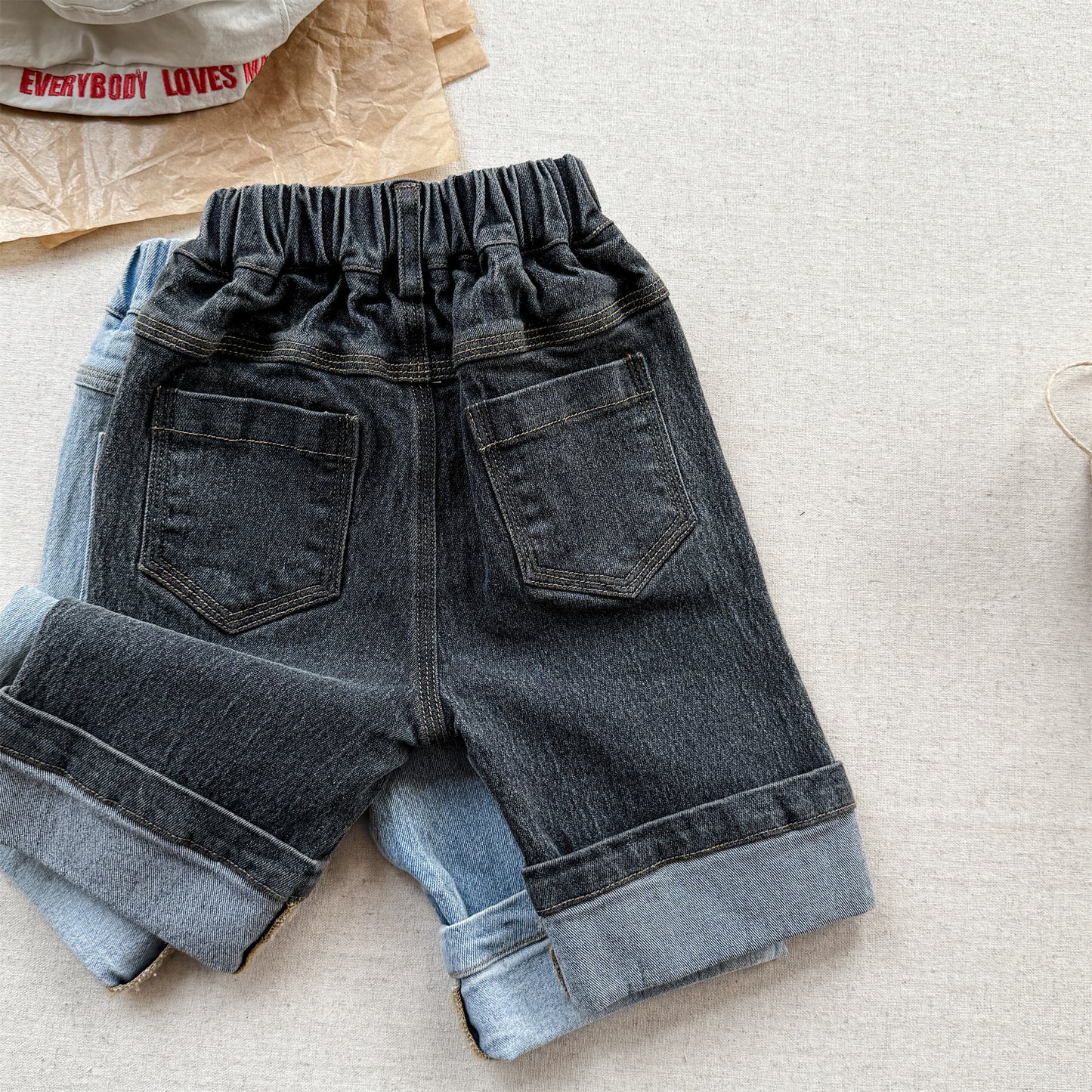 Graphic Denim Shorts ワークデニム ハーフパンツ【mh0013222】