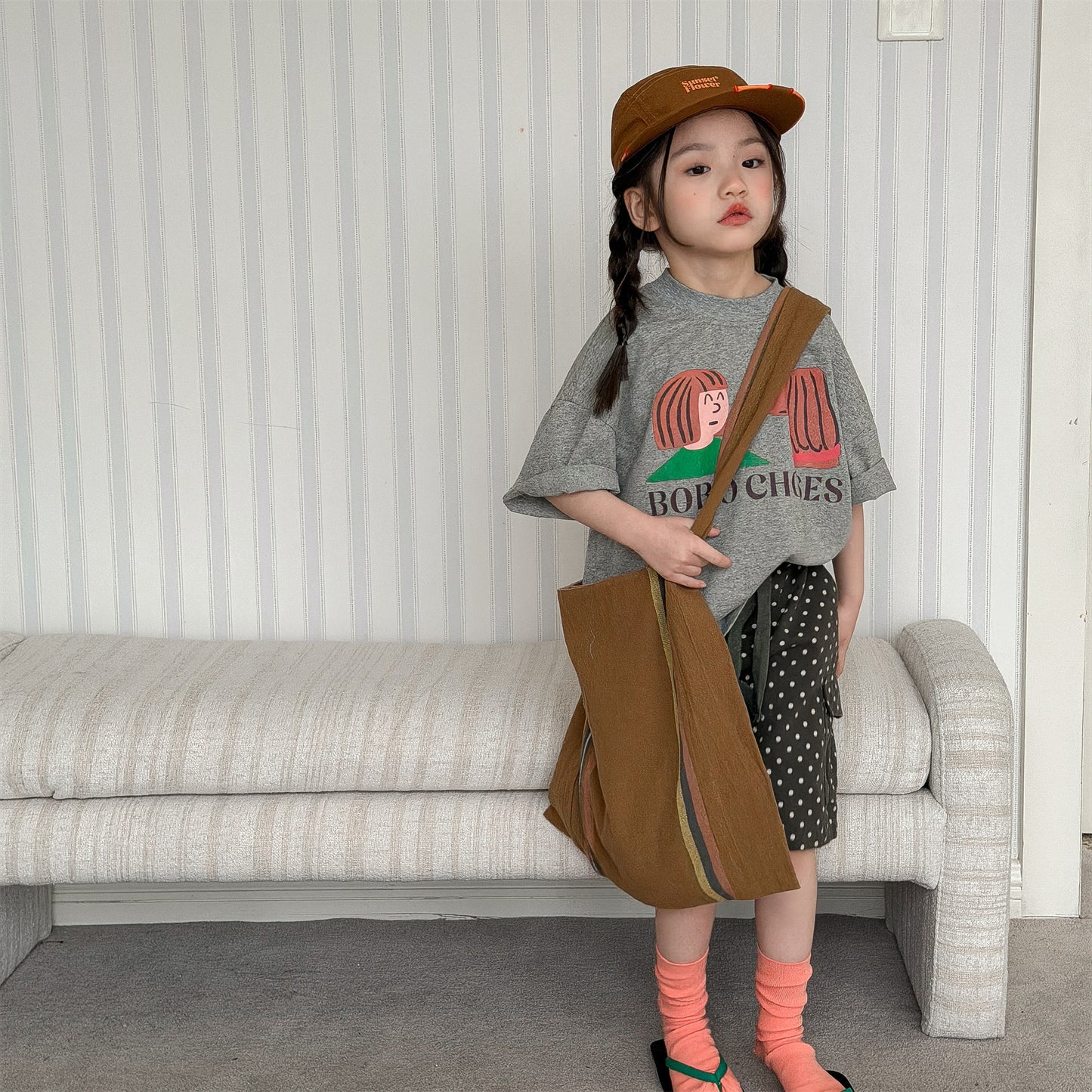 Dalmatian Graphic Cotton Jersey Top Short Sleeve T-shirt アニマル プリント Tシャツ【mh0012660】