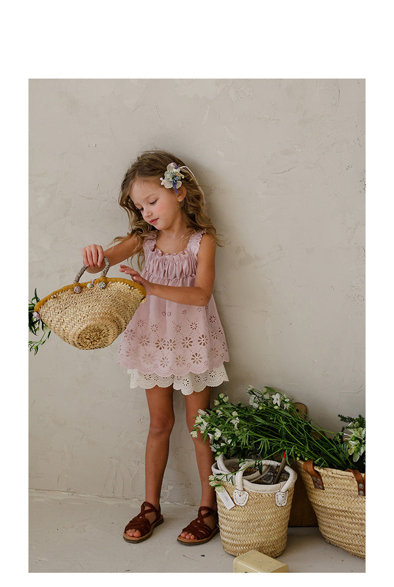 Lace Embroidered Cami 刺繍 チュニックキャミソール【mh0012980】