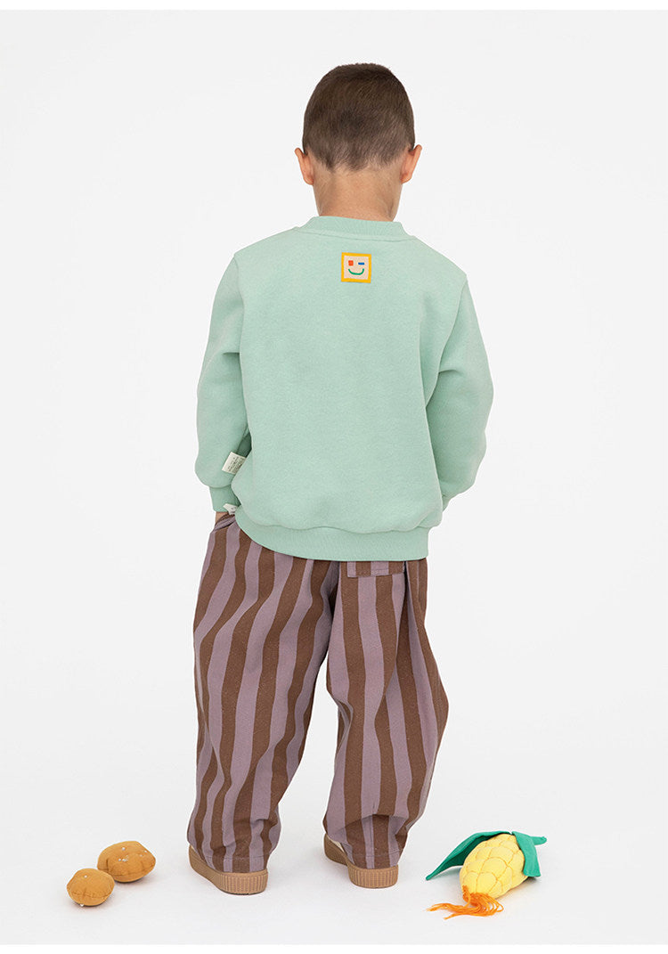 Pantalones cónicos a rayas para niños, estilo casual [mh0014198]