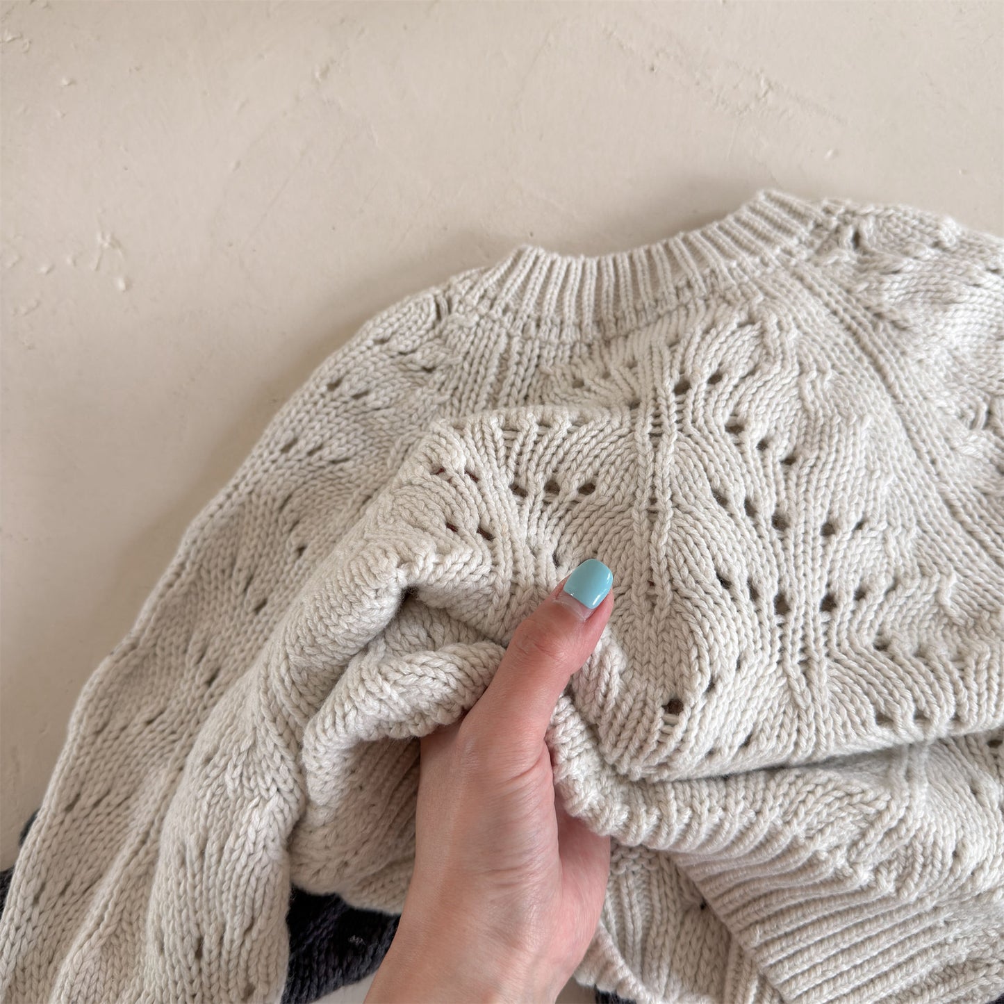Kids' Openwork Long-Sleeve Knit Cardigan [mh0014055]