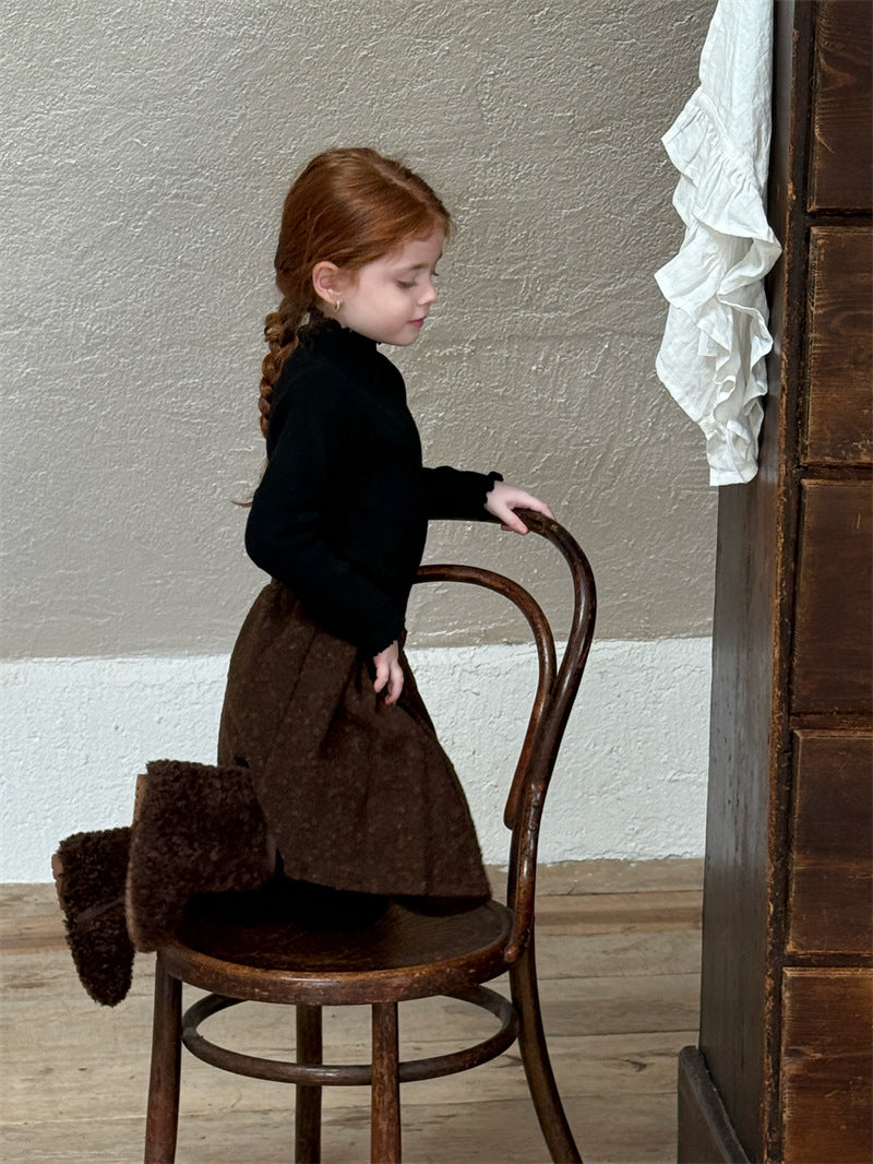 ニットトップス ハイネック ステッチ リブ シンプル モード 長袖【mh0011620】