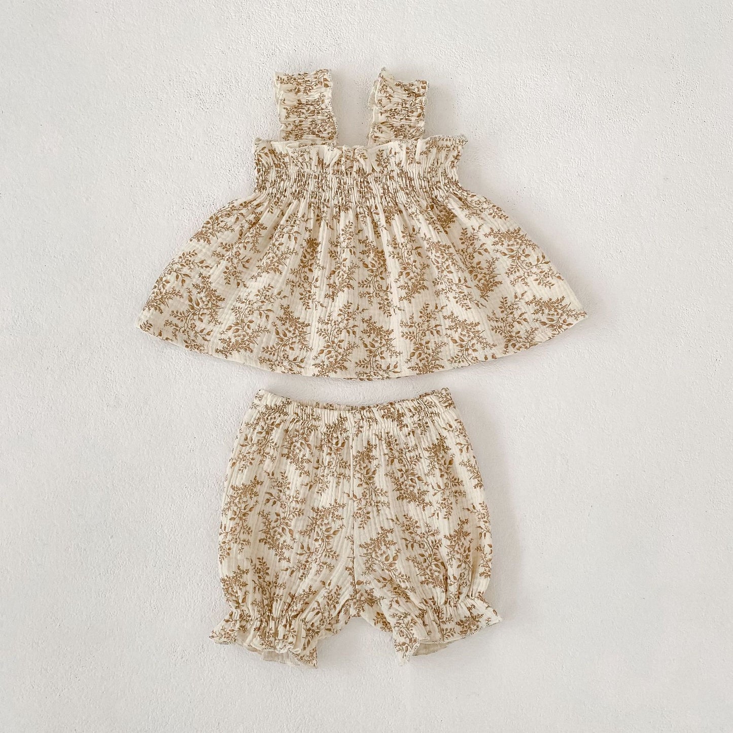 Floral Ruffle Camisole Bloomer フリル キャミソール ブルマ【mh0013159】