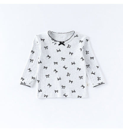 長袖パジャマセット リボン/ハートプリント【mh0011720】