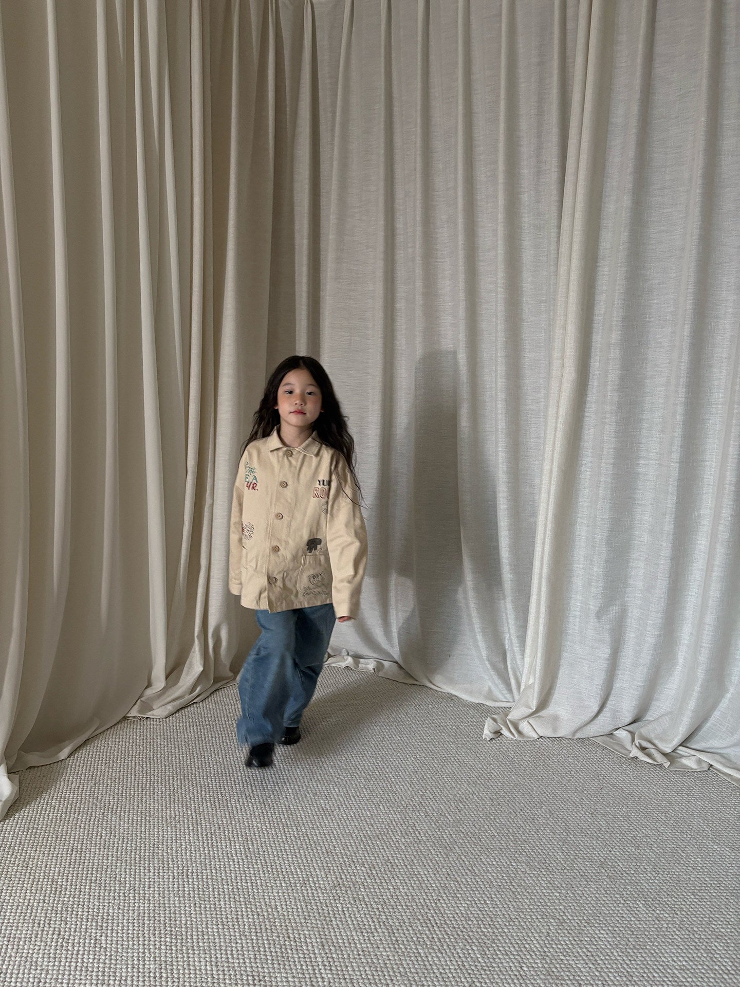 yummy&rocky | Cotton Print Long Sleeve Shirt コットン プリント 長袖シャツ【mh0020172】