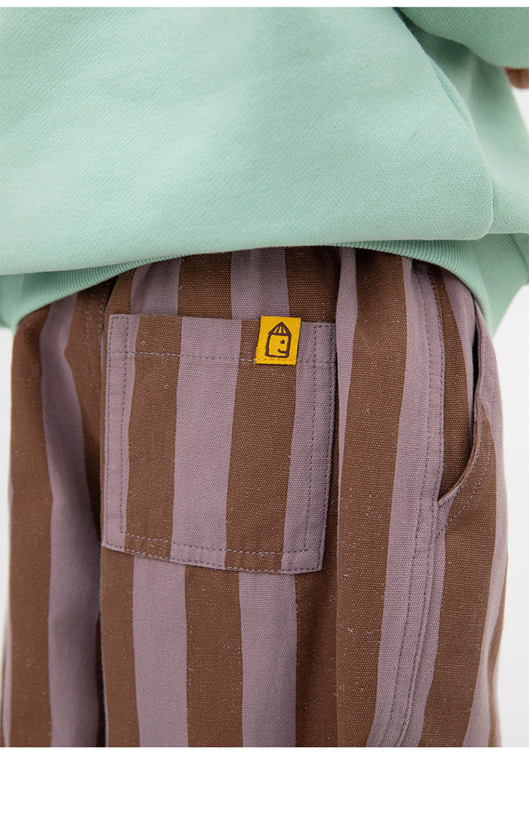 Pantalones cónicos a rayas para niños, estilo casual [mh0014198]