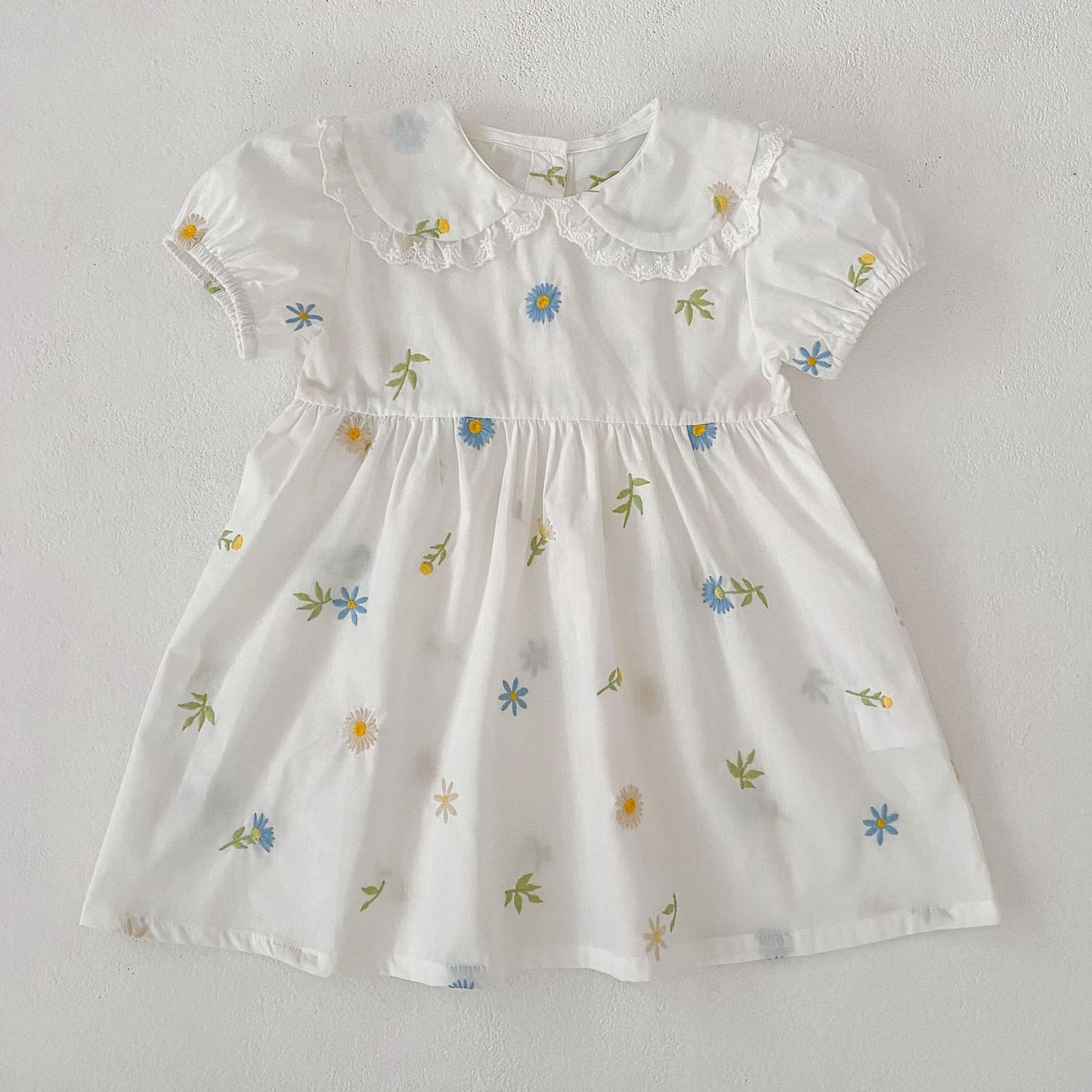 Floral Puff Sleeve Romper Dress パフスリーブ ロンパース ワンピース【mh0013167】