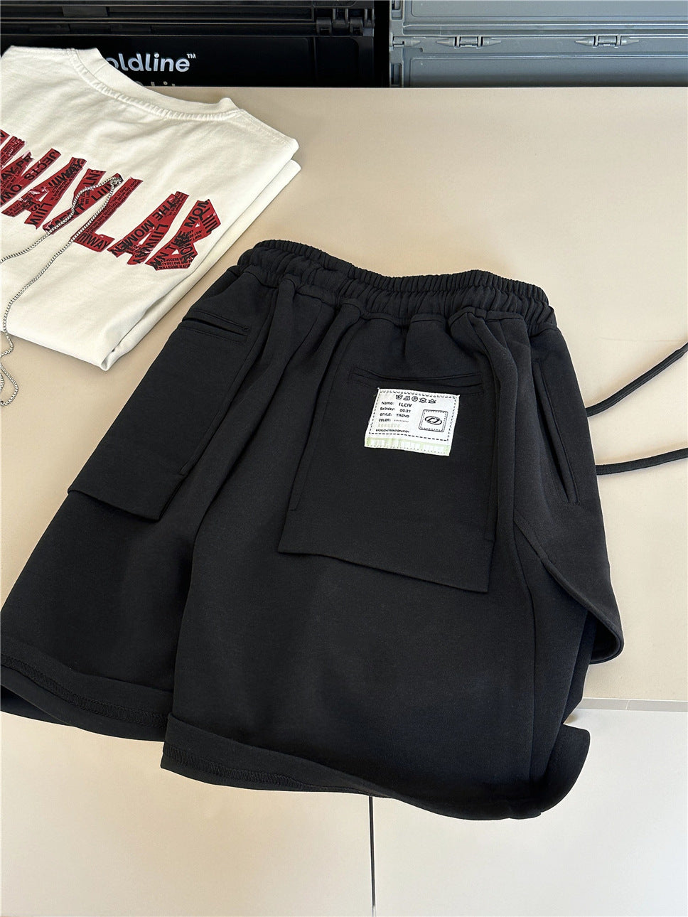 Casual Sport Shorts パッチポケット スウェットハーフパンツ【mh0012957】