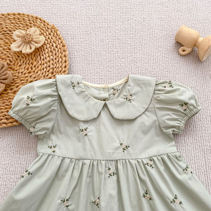 Floral Ruffle Sleeveless Romper フリル ノースリーブ ロンパース【mh0013165】