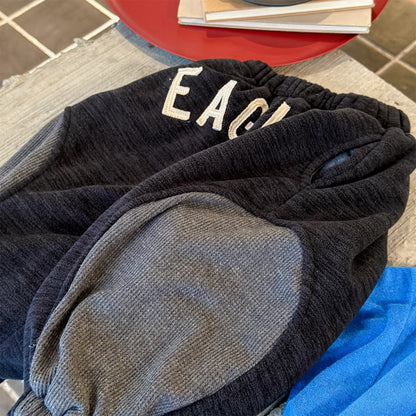 スウェットパンツ 裏ボア ビッグロゴ バイカラー ボリューム ボトムス【mh0011608】