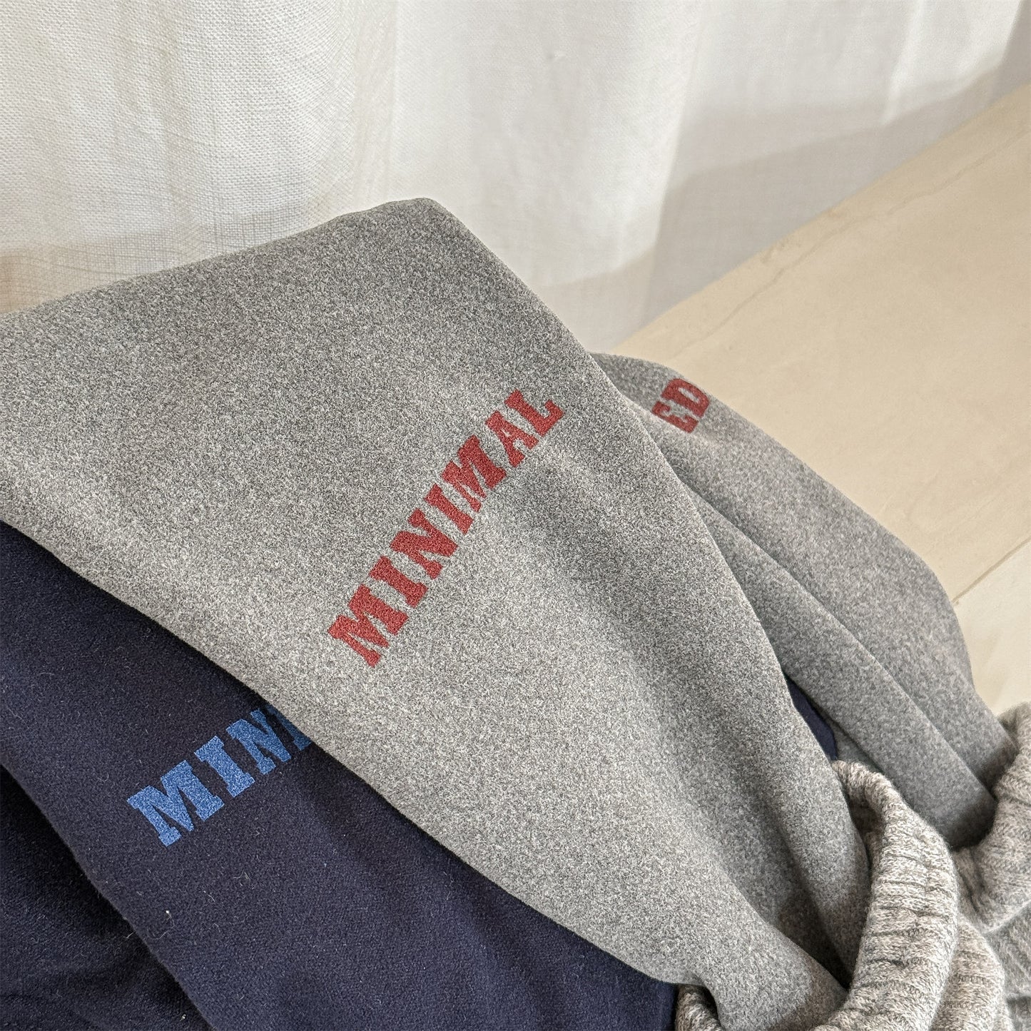 レギンスパンツ 裏起毛 ロゴ刺繍 ドッキング リブ ボトムス【mh0011611】