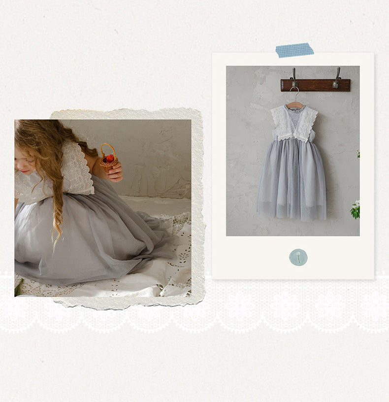 Lace Tulle Dress 刺繍 チュールワンピース【mh0012975】