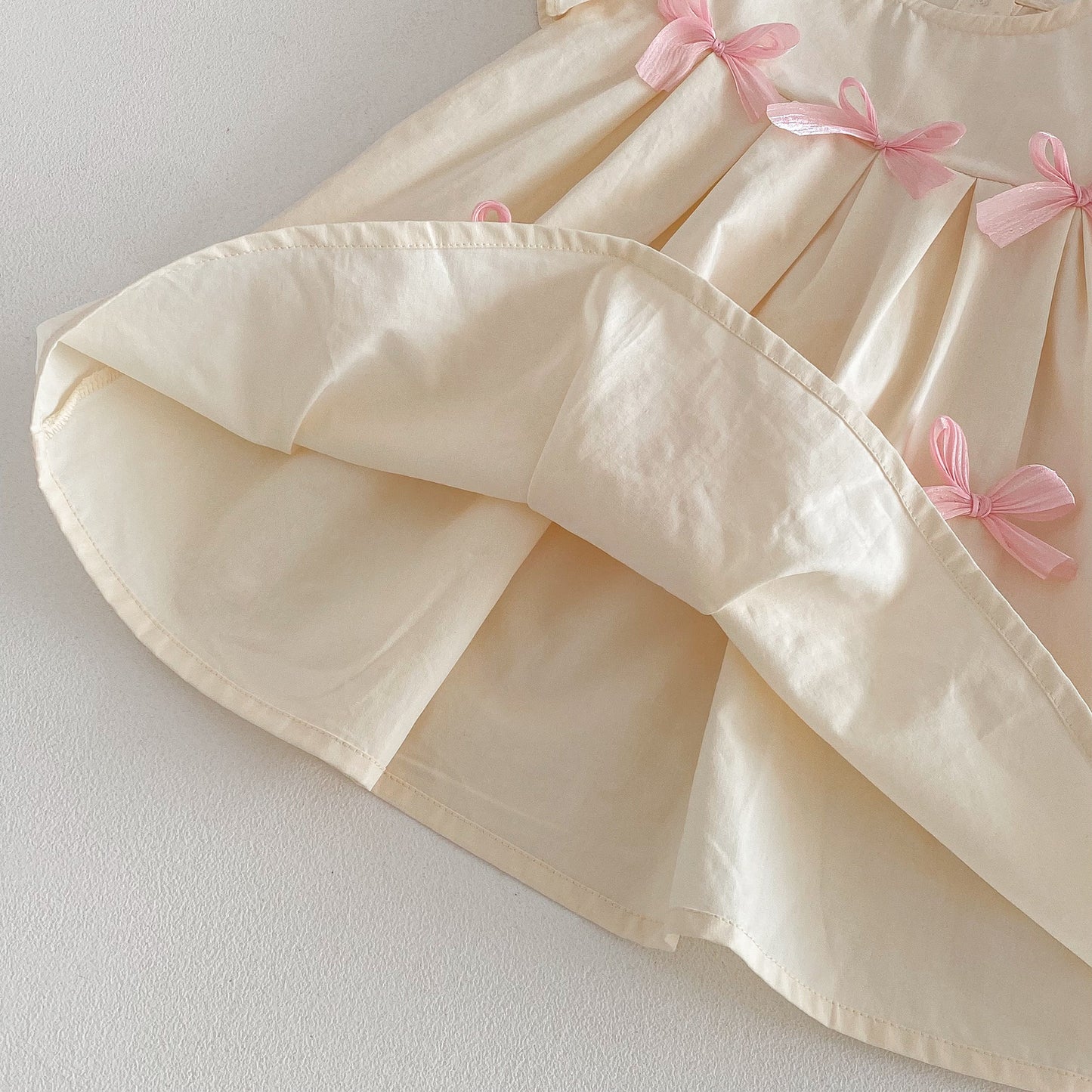 Floral Frill Sleeve Ribbon Dress 花柄 フリル袖 リボン ワンピース【mh0012719】