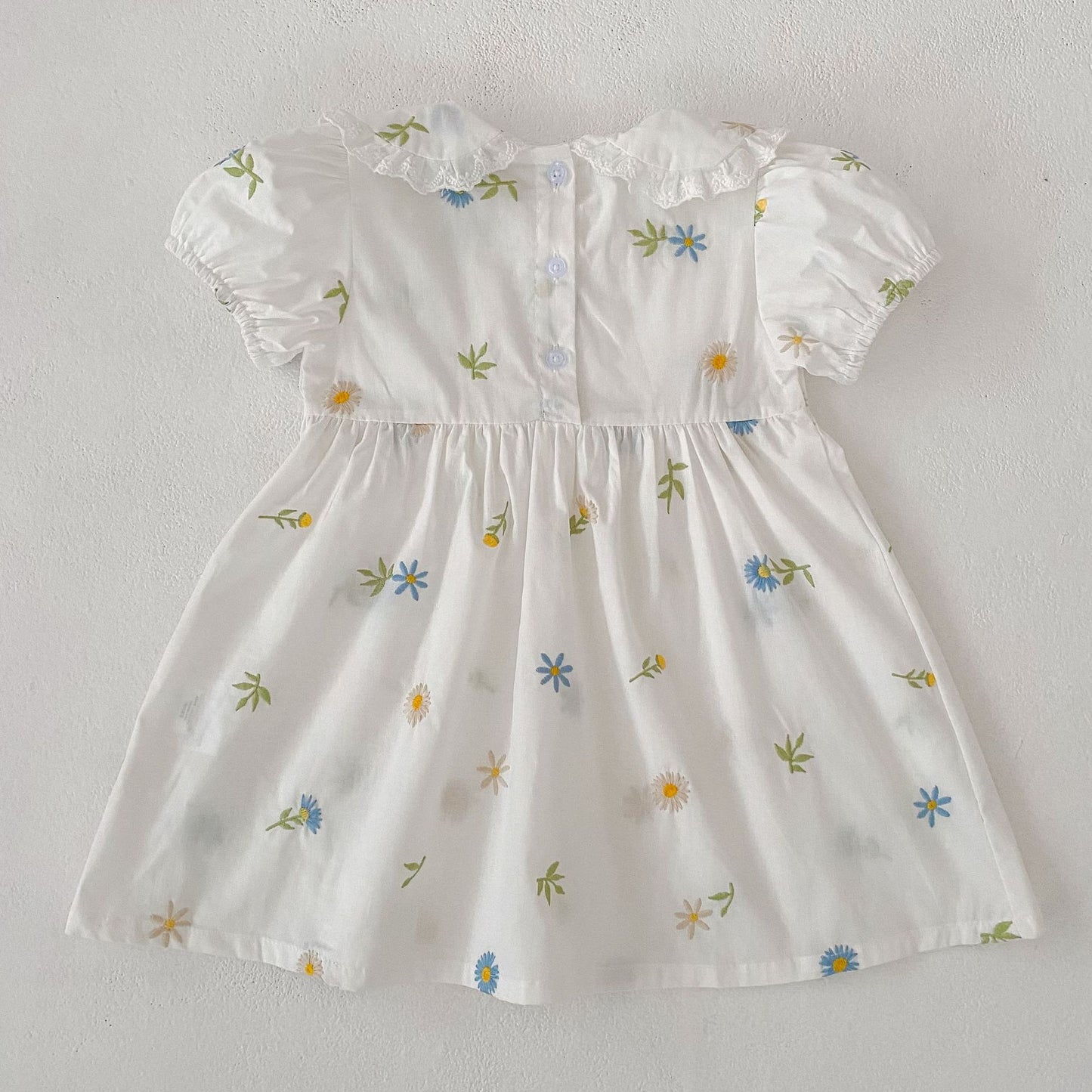 Floral Puff Sleeve Romper Dress パフスリーブ ロンパース ワンピース【mh0013167】