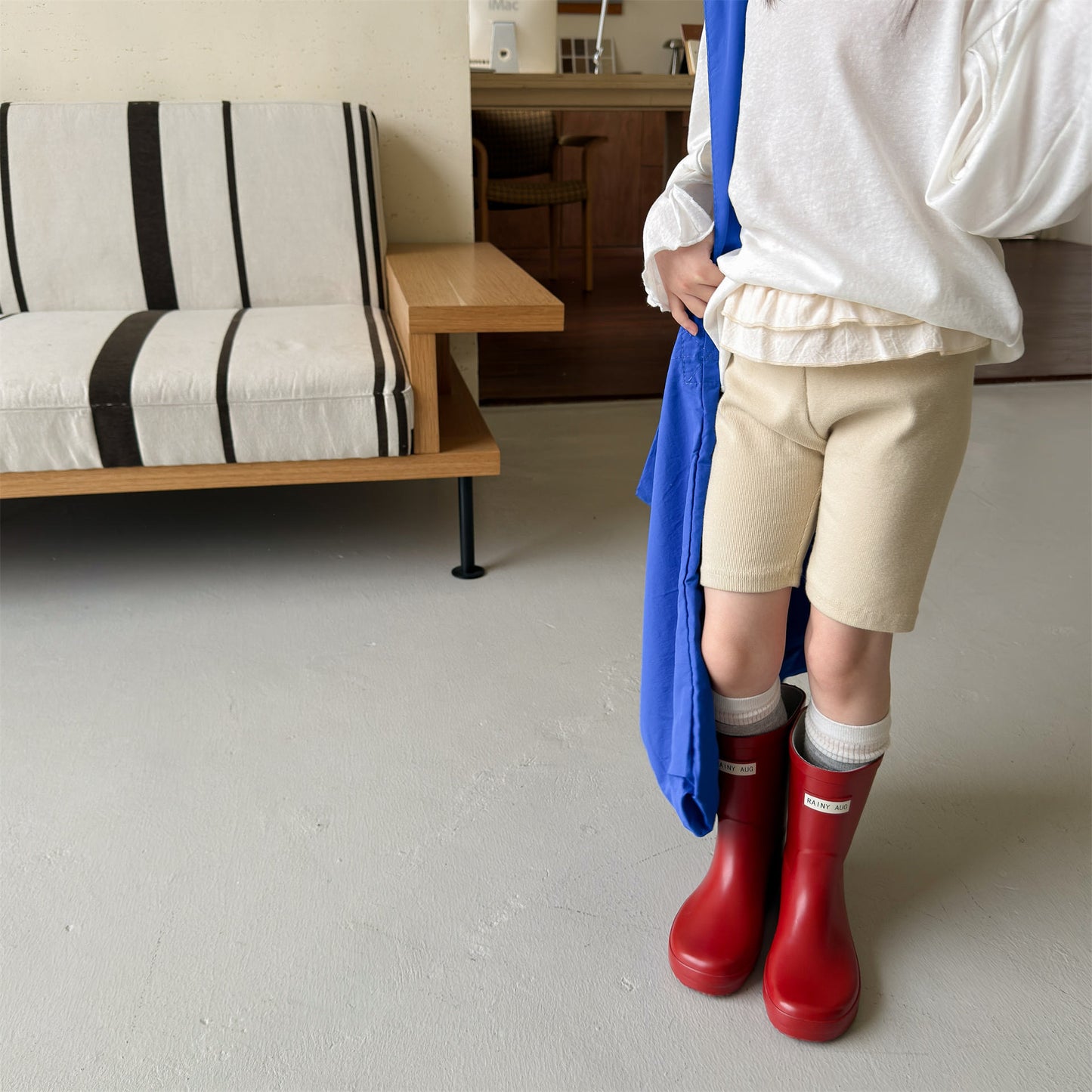 Ruffle Waist Short Leggings ラッフル ショートレギンス【mh0013231】