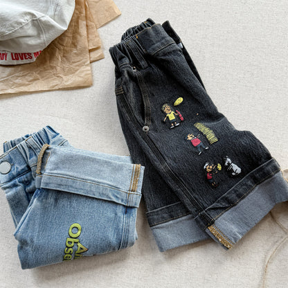 Graphic Denim Shorts ワークデニム ハーフパンツ【mh0013222】
