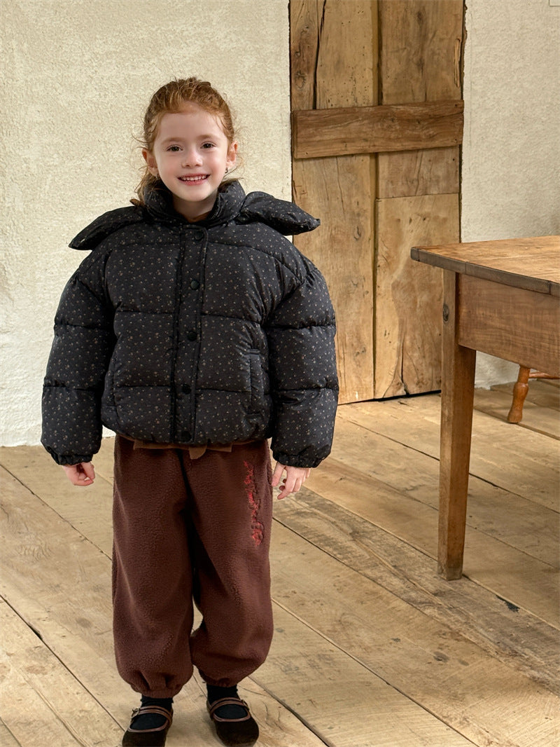 ボアパンツ ジョガー 裏起毛 ロゴ刺繍 ゆったり カジュアル ボトムス【mh0011623】