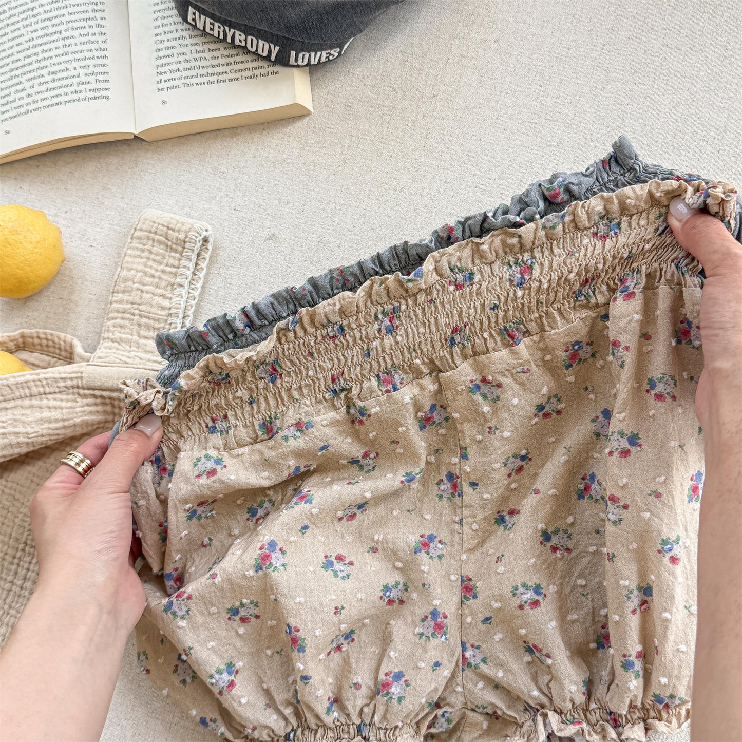 Floral Jacquard Bloomer Shorts フローラル ショートパンツ【mh0013218】