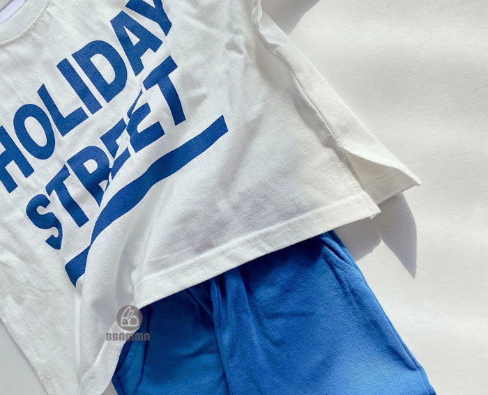 Holiday Street Graphic T-shirt & Pants Set ロゴ 長袖Tシャツ パンツセット【mh0012643】