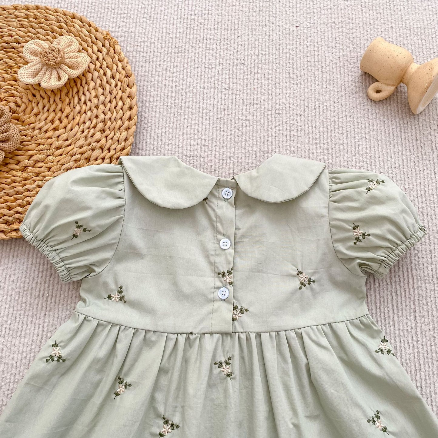 Floral Ruffle Sleeveless Romper フリル ノースリーブ ロンパース【mh0013165】