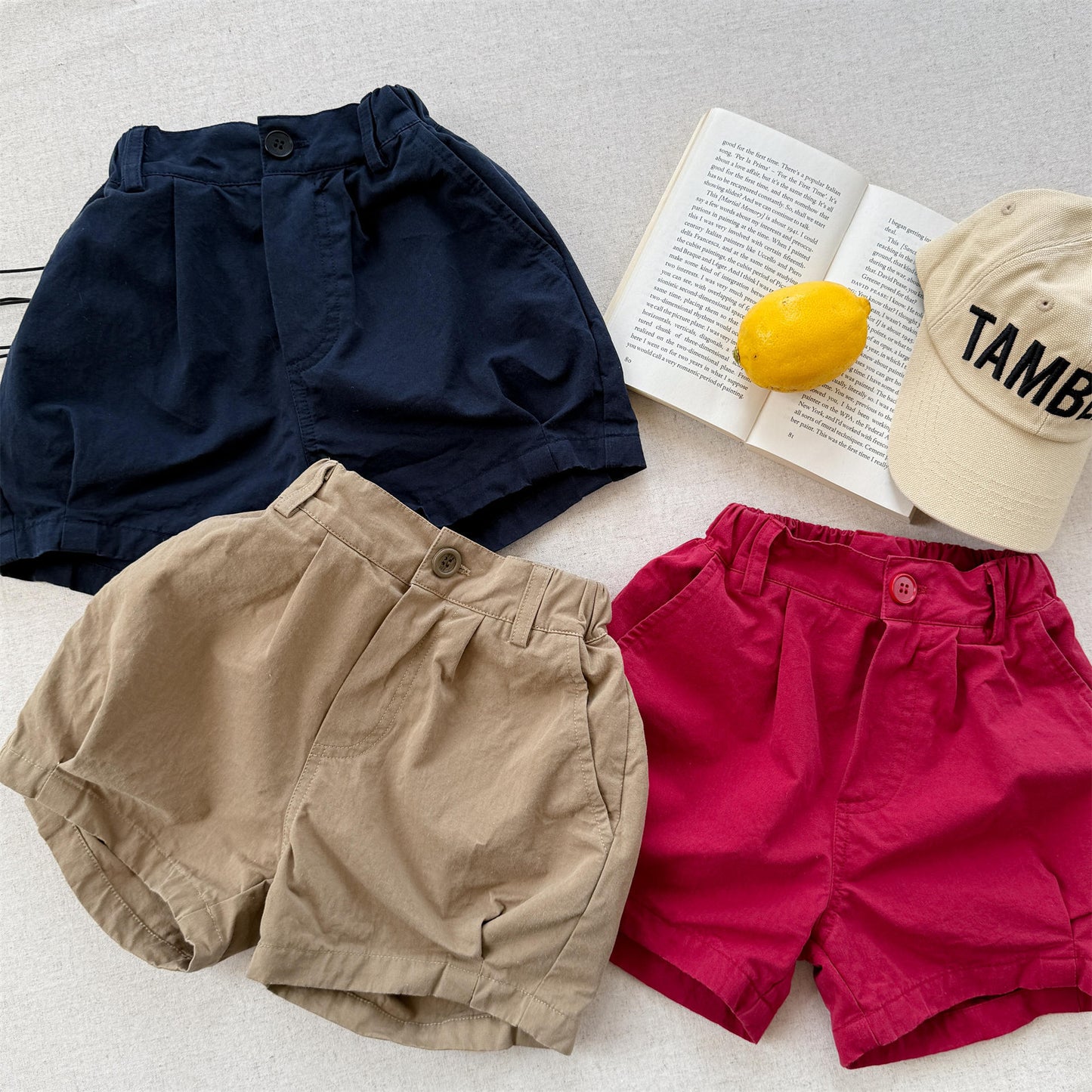 Pennant Patch Graphic Cotton Shorts ワッペン ショートパンツ【mh0012650】