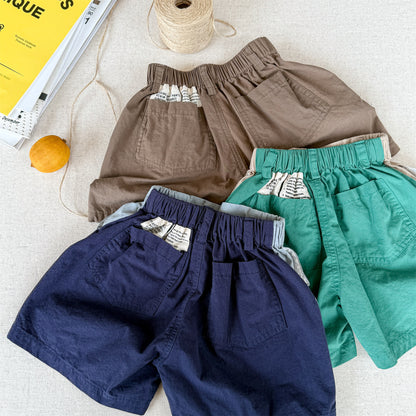 Graphic Letter Print Shorts
