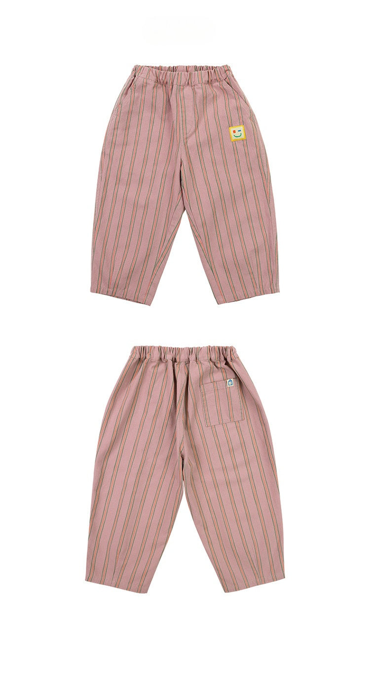Pantalones cónicos a rayas para niños, estilo casual [mh0014198]