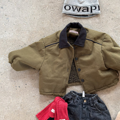 ジャケット 中綿 ボア裏地 ワークテイスト ストリート カジュアル アウター【mh0011604】