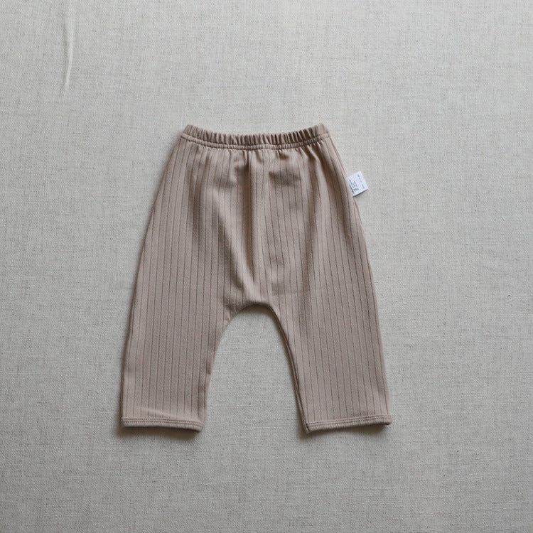 Wide Ribbed Long Sleeve Lounge Set リブ編み 長袖 セットアップ【mh0012674】