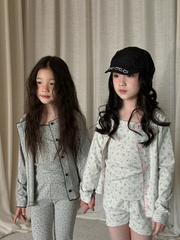 yummy&rocky | Floral Cotton Cardigan Pants 花柄 コットン カーディガン パンツ【mh0020169】