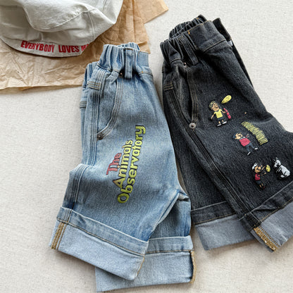 Graphic Denim Shorts ワークデニム ハーフパンツ【mh0013222】