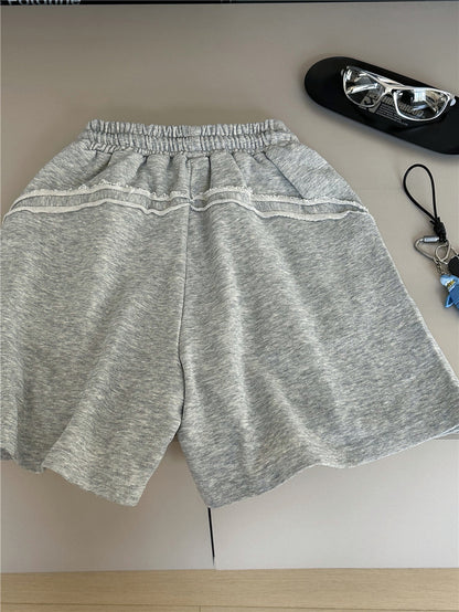 Curved Seam Shorts カットオフデザイン ハーフパンツ【mh0012963】