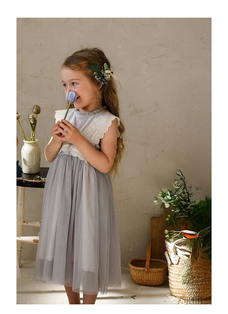 Lace Tulle Dress 刺繍 チュールワンピース【mh0012975】