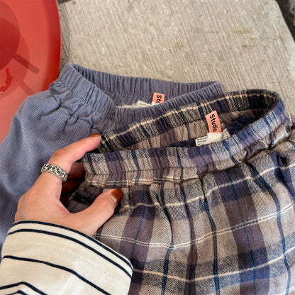 コーデュロイパンツ 裏ボア 裾ボア ゆったり ワイドパンツ ボトムス【mh0011606】