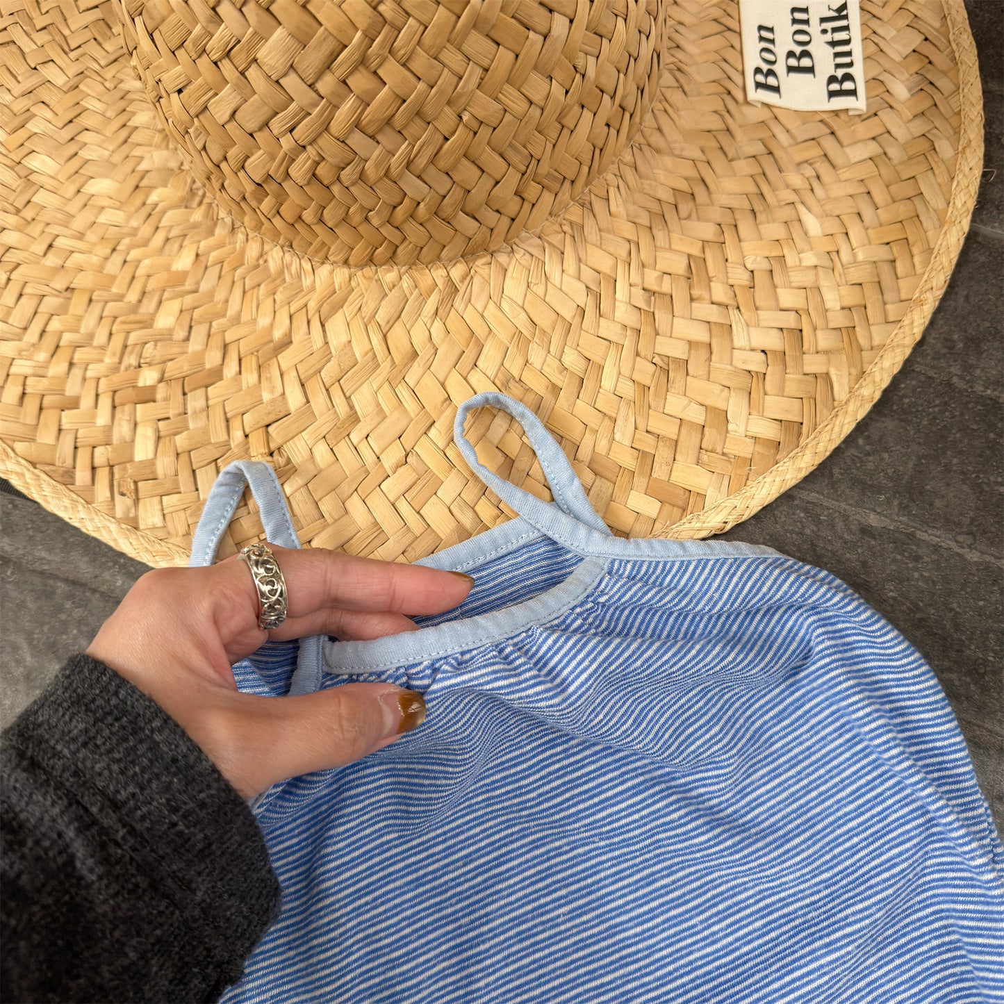 Striped Camisole Top ボーダー キャミソール【mh0013228】