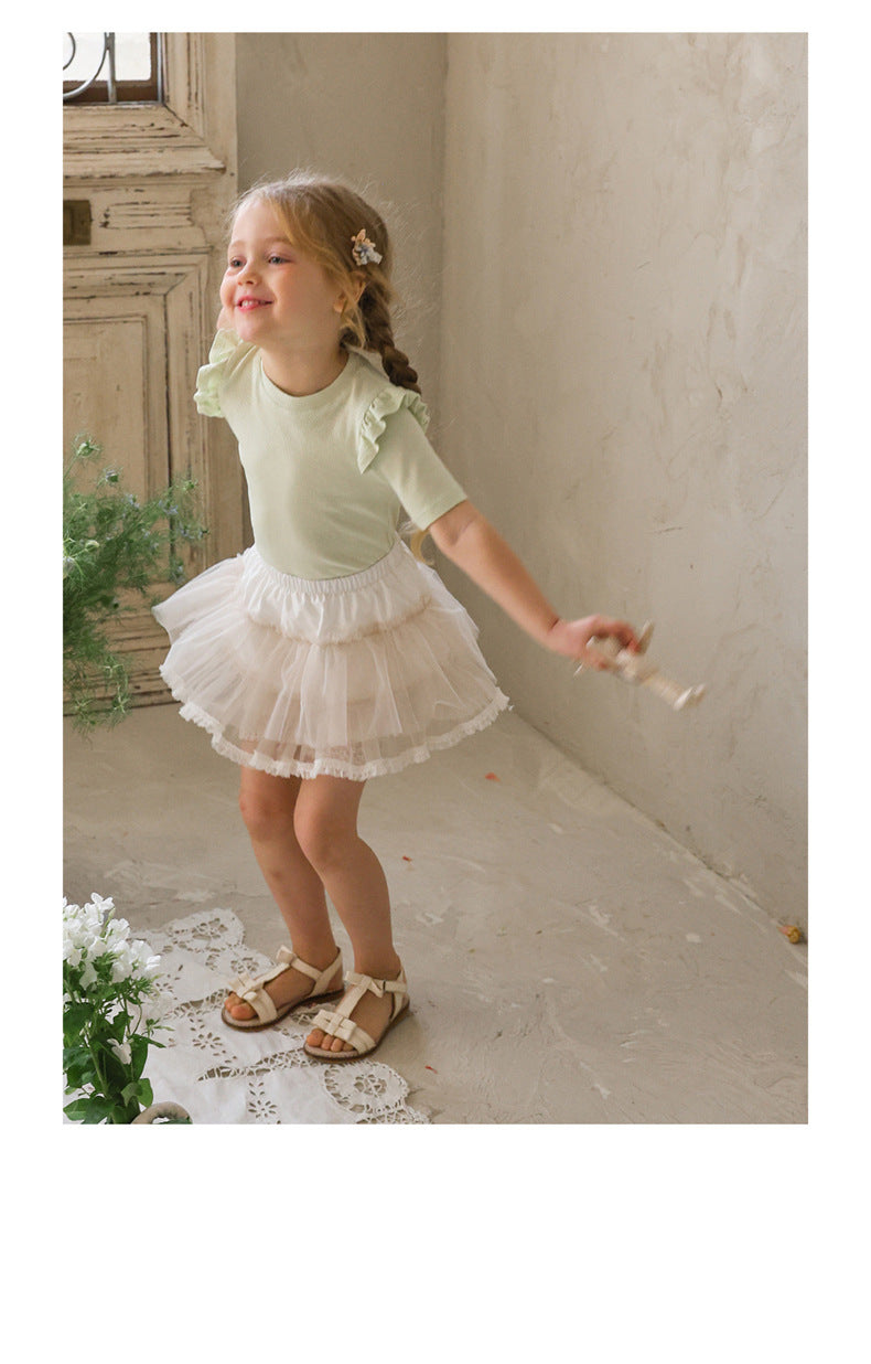 Tiered Tulle Skirt Pants チュール レーススカートパンツ【mh0012989】