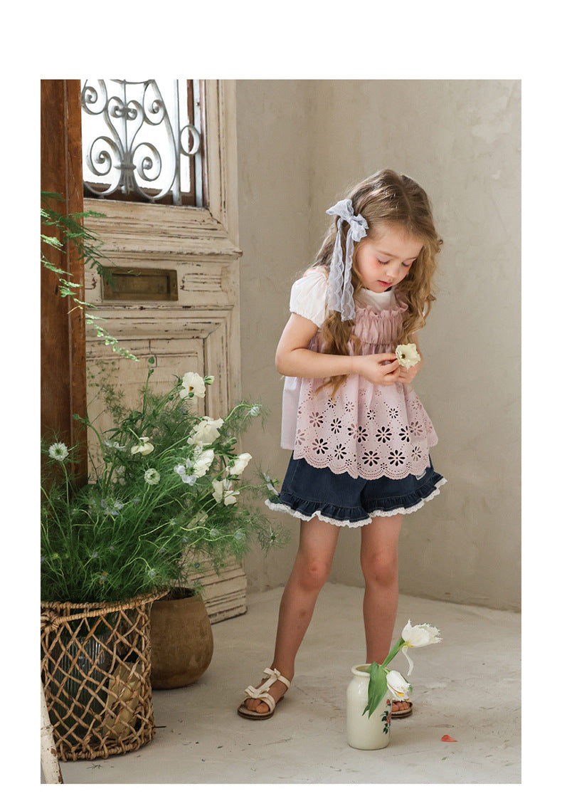 Lace Embroidered Cami 刺繍 チュニックキャミソール【mh0012980】
