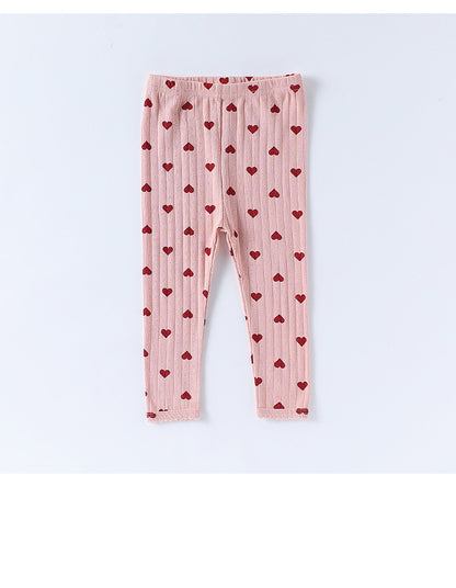 長袖パジャマセット リボン/ハートプリント【mh0011720】