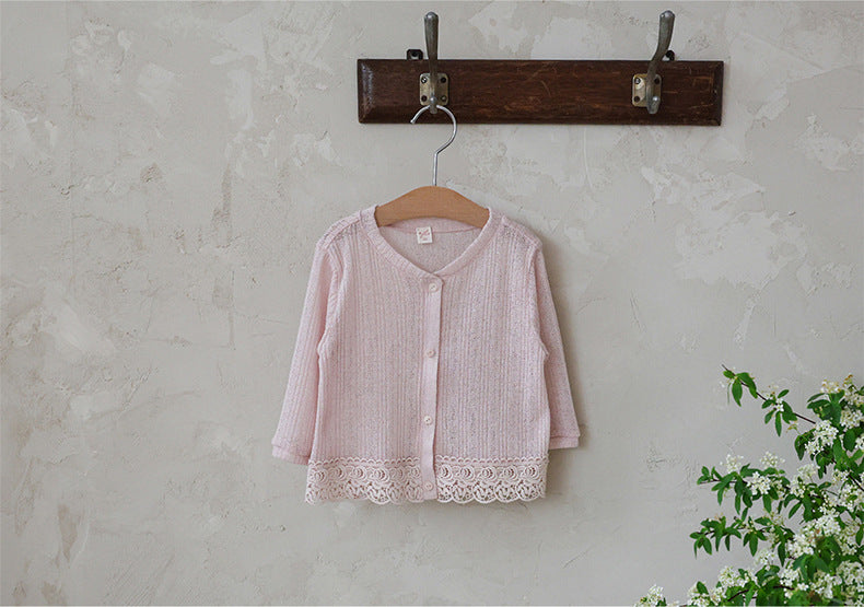 Lace Point Cardigan 透かし編み カーディガン【mh0012977】