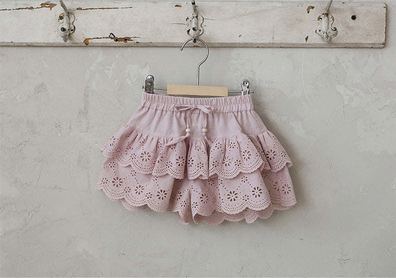 Lace Embroidered Shorts 刺繍 レースショートパンツ【mh0012979】