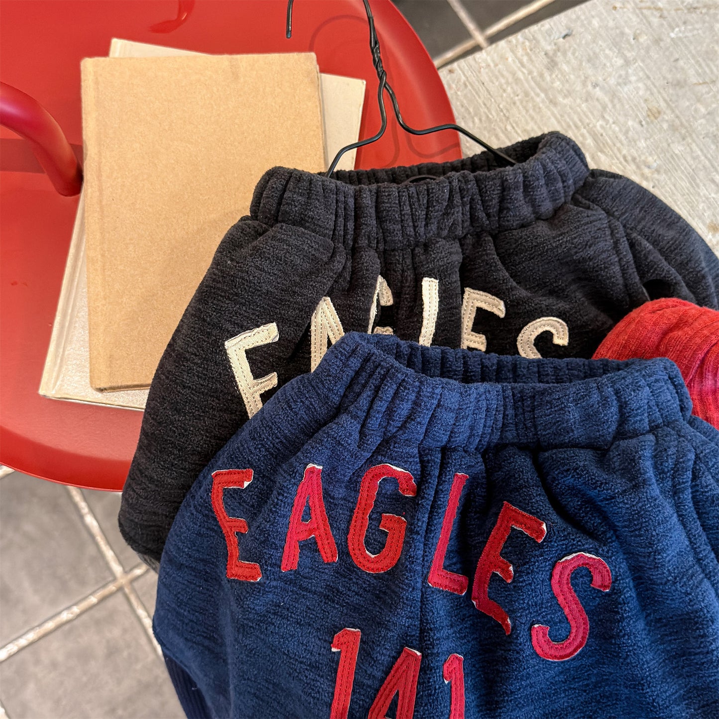 スウェットパンツ 裏ボア ビッグロゴ バイカラー ボリューム ボトムス【mh0011608】