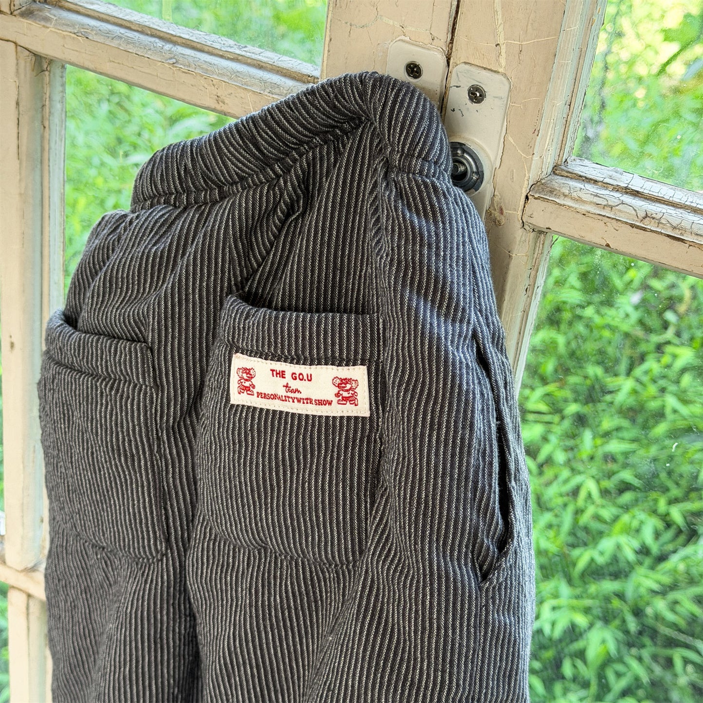 ストライプパンツ 裏ボア ジョガー スウェット カジュアル ボトムス【mh0011605】